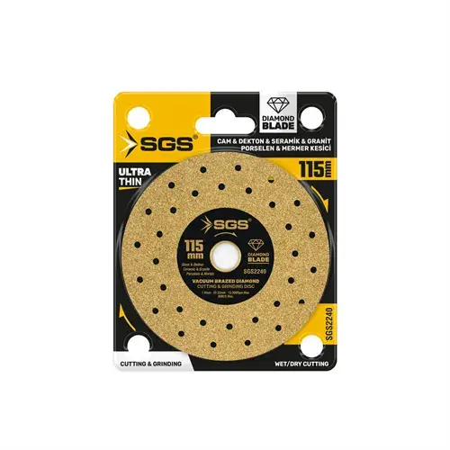 PROFESYONEL DEKTON PORSELEN HASSAS ELMAS KESİCİ GOLD 115 MM