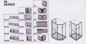 80 Serisi Cam Menteşeleri 80-78-90C - 80 Serisi Cam Menteşesi
