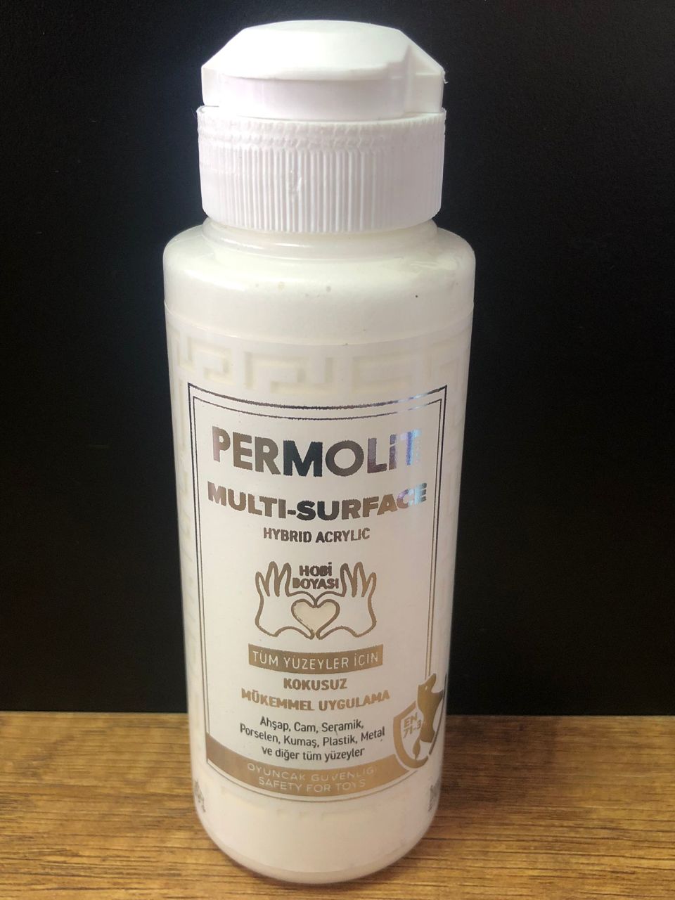 PERMOLİT Multi Surface Akrilik Hobi Boyası 120 ML - ARI BEYAZ