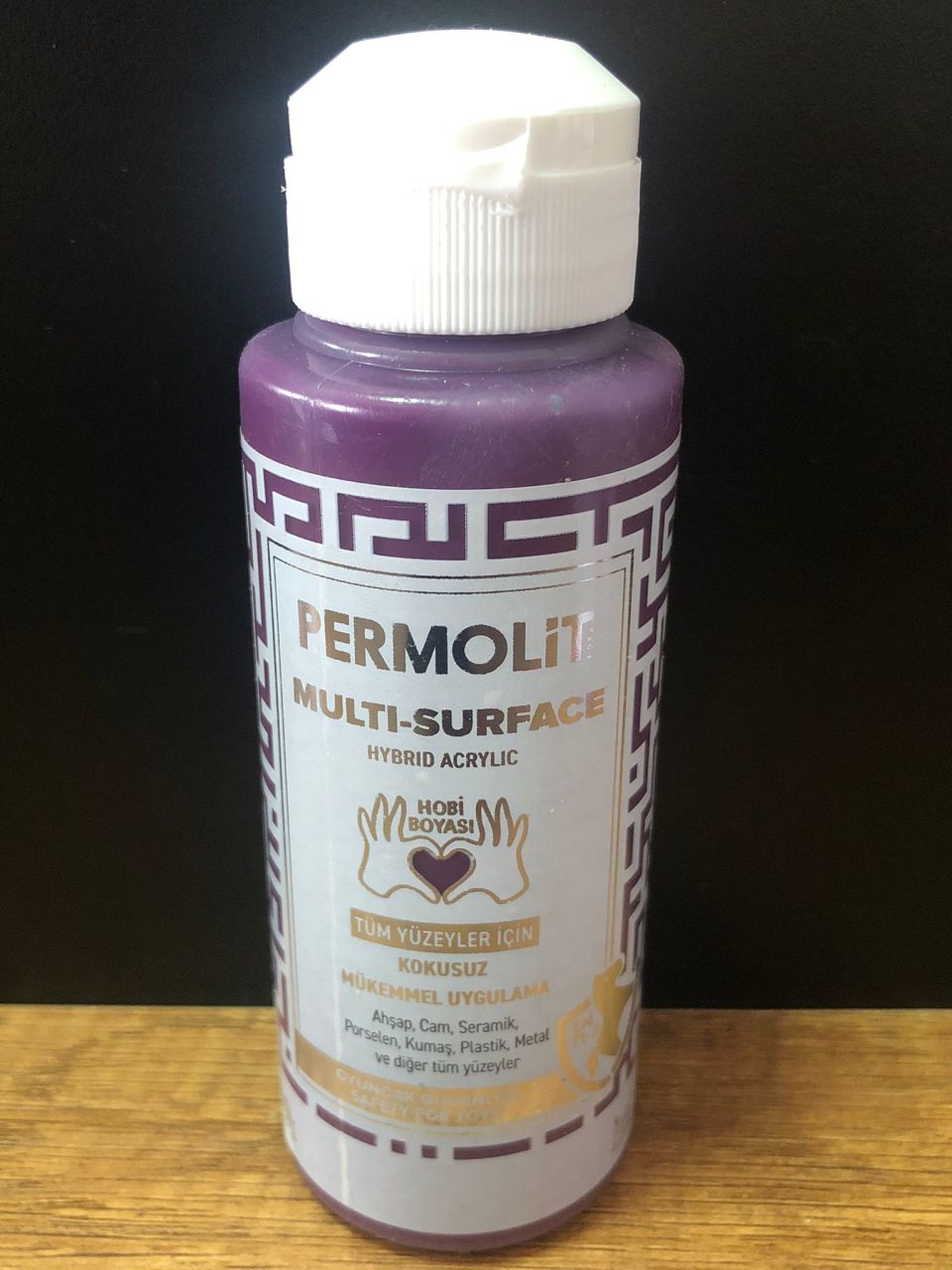 PERMOLİT Multi Surface Akrilik Hobi Boyası 120 ML - PATLICAN MOR