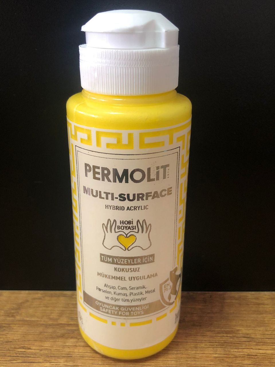 PERMOLİT Multi Surface Akrilik Hobi Boyası 120 ML - SARI