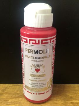 PERMOLİT Multi Surface Akrilik Hobi Boyası 120 ML - NAR KIRMIZI