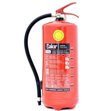 ÇAKIR 9 KG Yangın Söndürme Tüpü - Kuru Kimyevi Tozlu ABC