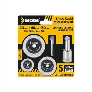 SGS2157 - ELMAS KESİCİ MİNİ DİSK SETİ 5 PARÇA