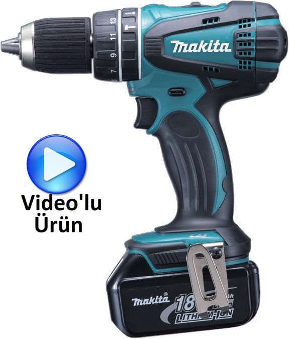 MAKİTA BHP456RHE AKÜLÜ DARBELİ MATKAP VİDALAMA