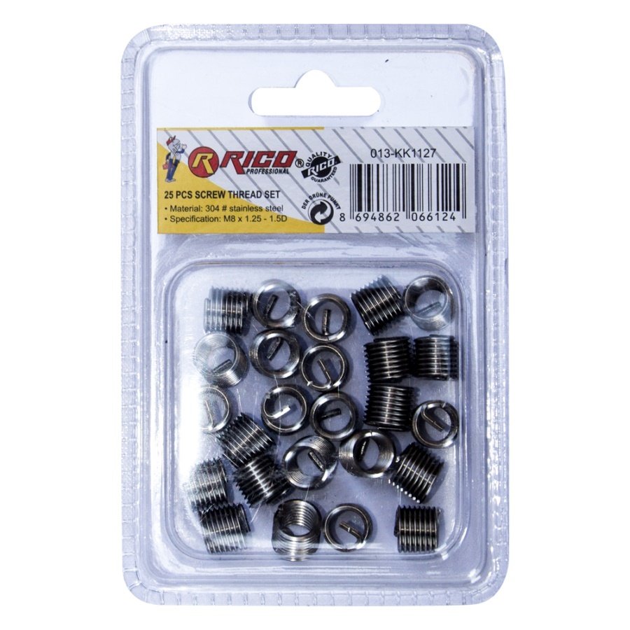 Rico Vida Tamir Seti Yayı M8*1.25-1.5D (25 Parça) 013-KK1127