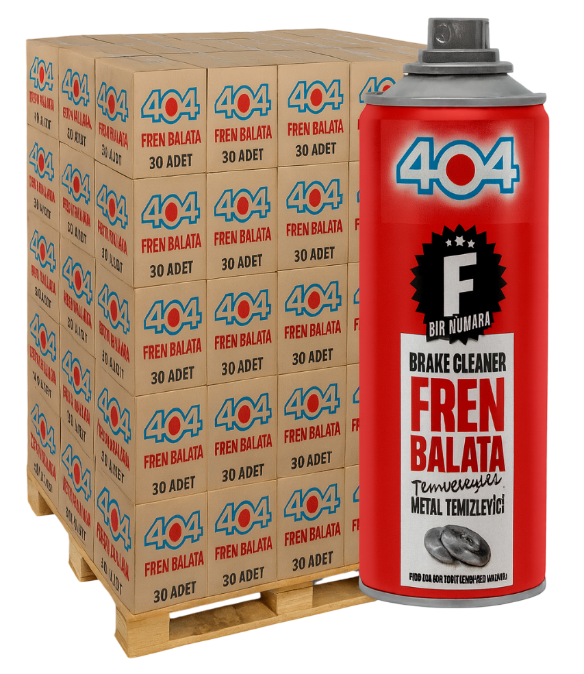 404 F1 Fren Balata Temizleyici Sprey 500 ML - 1 PALET - 1890 ADET