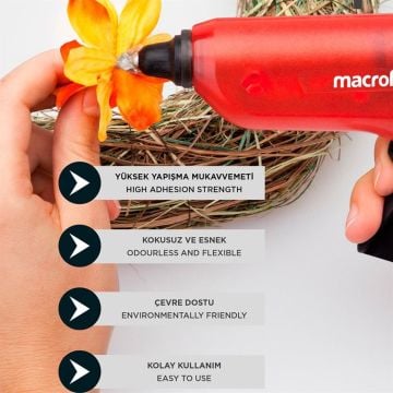 MACROFİX 1 KG Kalın Mum Silikon Çubuk 11.2 x 300mm