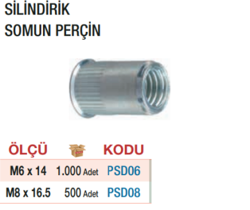 YAMA Silindirik Somun Perçin