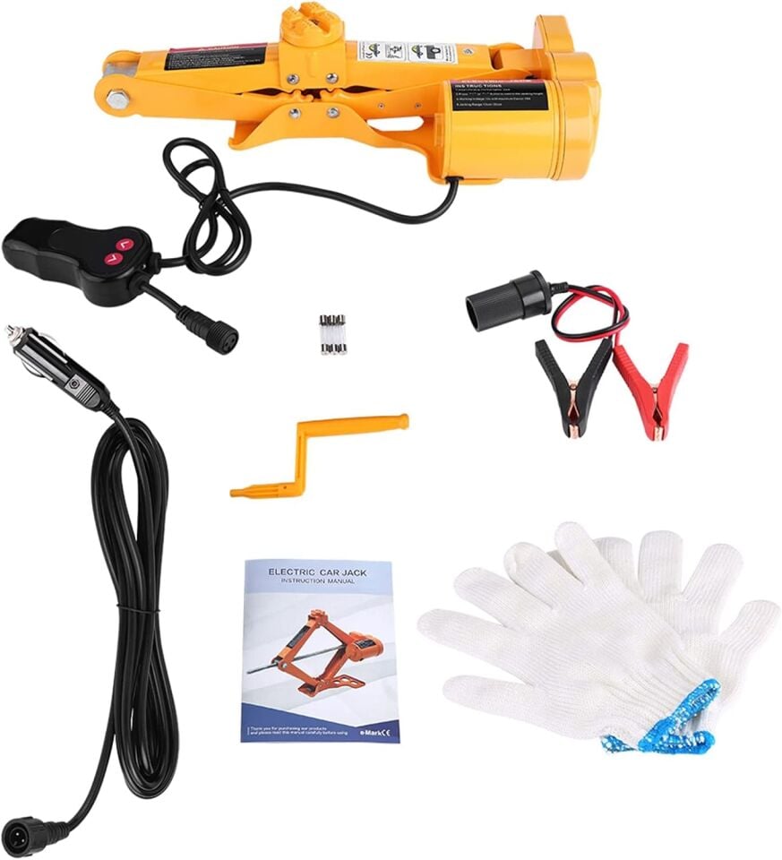 İBTAŞ 12 Volt 2 Ton DC Çakmak Girişli Oto Araba Araç Yük Kaldırma Krikosu (Car Electric Hydraulic Jack)