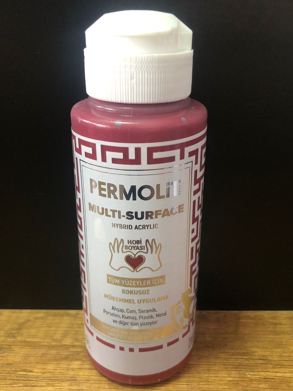 PERMOLİT Multi Surface Akrilik Hobi Boyası 120 ML - BORDO