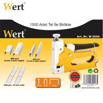 WERT W 2500 Mekanik Zımba Seti + 1500 Adet Tel