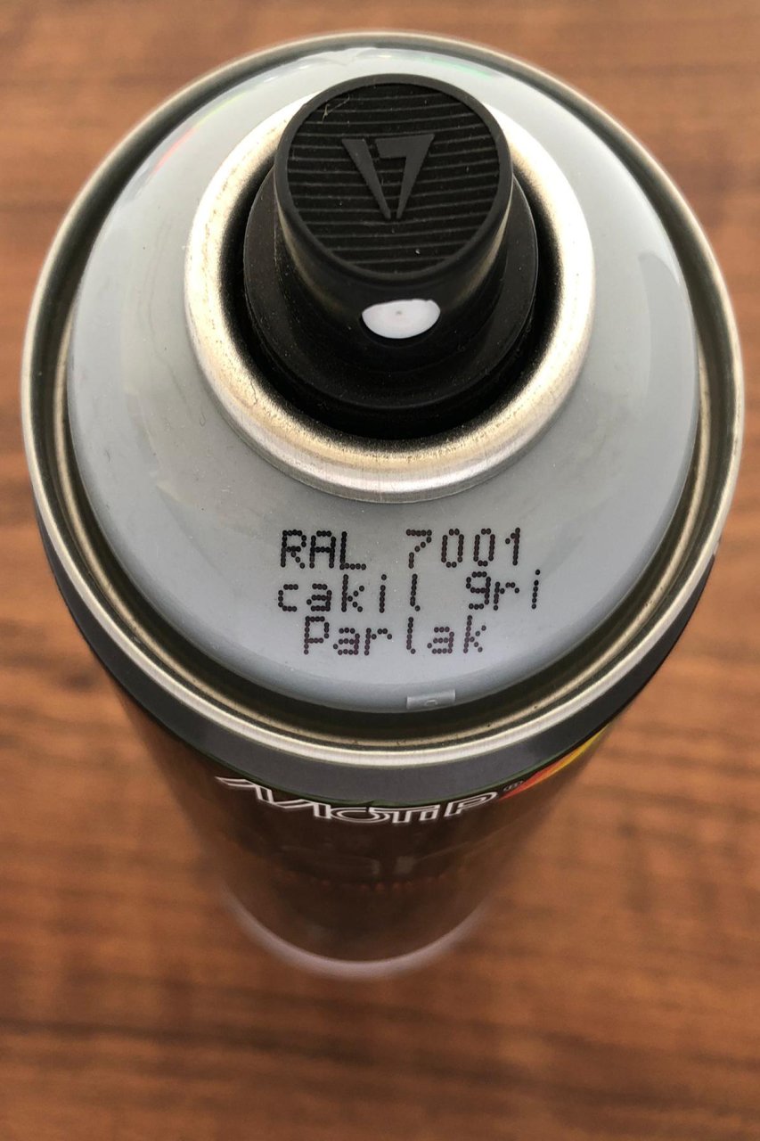 MOTİP CARAT RAL7001 Çakıl Gri Parlak Sprey Boya 400 ML