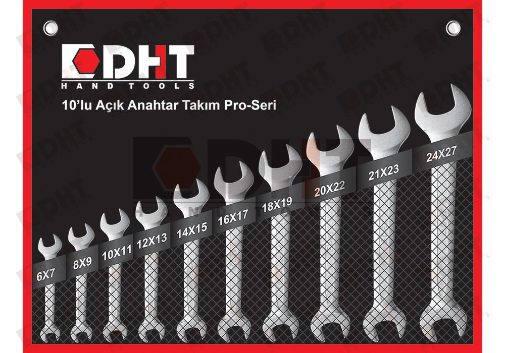 DHT İki Ağız Anahtar Takımı 10 Parça