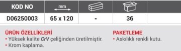 DHT Üç Ayaklı Filtre Sökeceği 65x120 mm