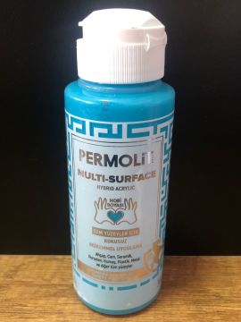 PERMOLİT Multi Surface Akrilik Hobi Boyası 120 ML - TURKUAZ MAVİ