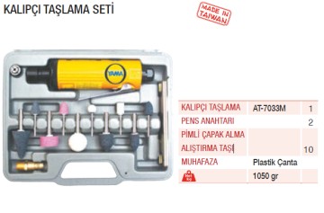 YAMA AT-7033MK Havalı Kalıpçı Taşlama Seti 13 Parça