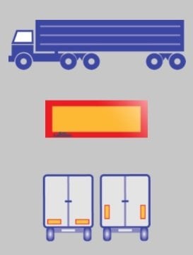 PAKKENS Tır Çekici Arkası İşaret Reklektörü Alüminyum Levha - 2 Adet