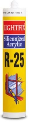 SOUDAL R-25 SİLİKONİZE MASTİK 500 GR Beyaz (30 Adet)