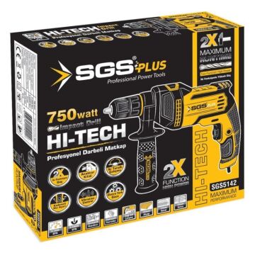 SGS5142 - Elektrikli Darbeli Matkap 750 Watt
