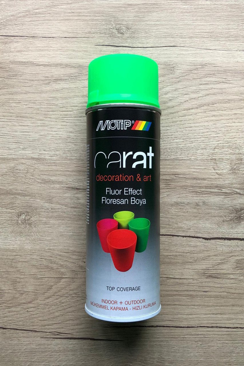MOTİP CARAT Floresan Yeşil Sprey Boya 400 ML