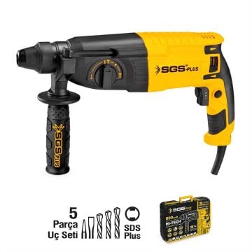 SGS5180 - SDS Plus Kırıcı Delici Matkap Seti 26mm - 2.8 Joule - 800 Watt - 3.2 KG