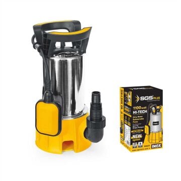 SGS5373 - 10 Metre Kirli Pis Su Çekme Paslanmaz Dalgıç Pompa 1100 Watt