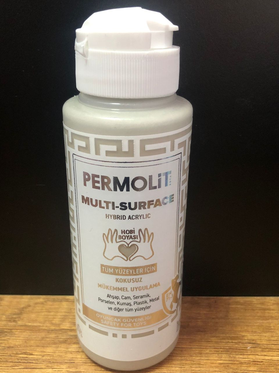 PERMOLİT Multi Surface Akrilik Hobi Boyası 120 ML - KÜL GRİ