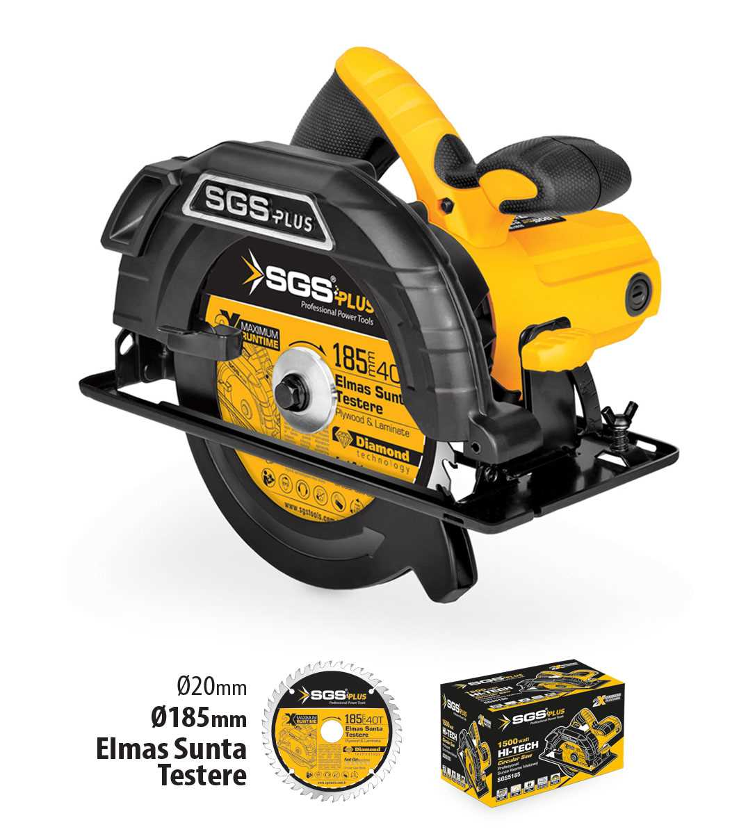 SGS 5185 Profesyonel 185mm Sunta Kesme Makinesi 1500 Watt