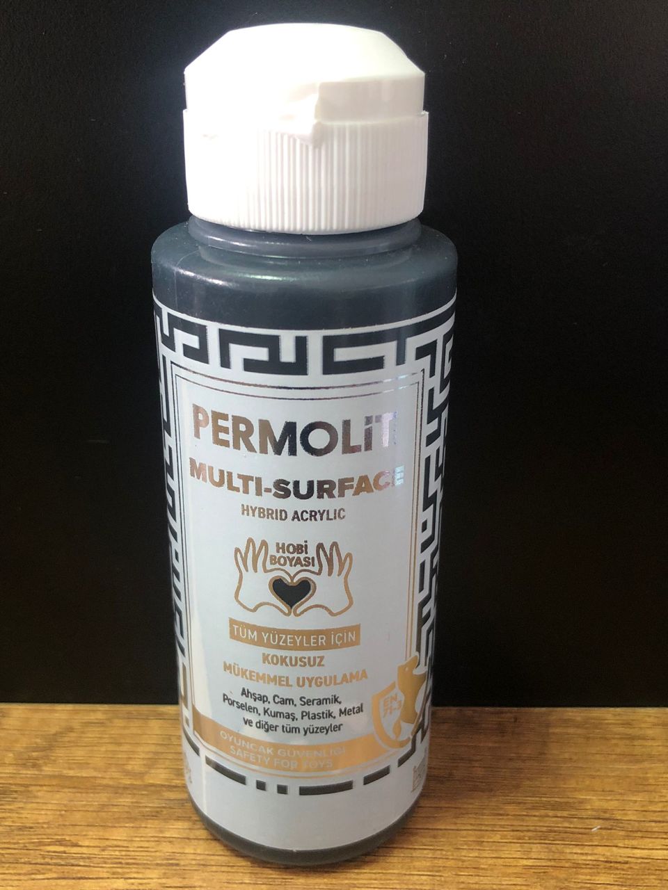 PERMOLİT Multi Surface Akrilik Hobi Boyası 120 ML - SİYAH
