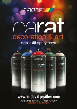 MOTİP CARAT Floresan Sarı Sprey Boya 400 ML