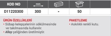 DHT Sübab Keçe Pensesi Uzun 300 mm