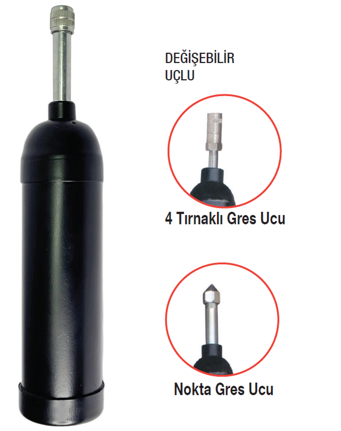 MİTACAN MTS1024 Basmalı Gövdeden İtmeli Tip Gres Pompası