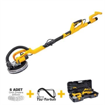 SGS5200 - Alçıpan Duvar Zımparası Makinesi 750 Watt - Toz Vakum Sistemi