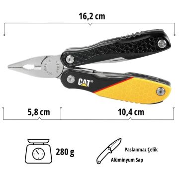 CAT DA980048 13 IN 1 Çok Fonksiyonlu Profesyonel Pense Seti
