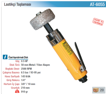 YAMA AT-6055 Havalı Lastikçi Taşlaması 50mm
