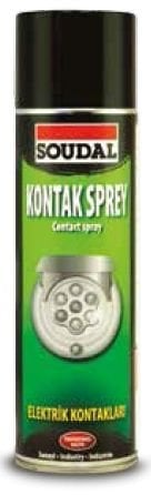SOUDAL Kontak Temizleyici Sprey 500 ML Şeffaf (24 Adet)