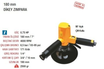 YAMA AT-7070S Havalı Dikey Zımpara Makinesi 180mm