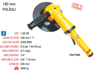 YAMA AT-7074 Havalı Polisaj Makinesi 180mm