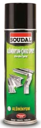 SOUDAL Alüminyum Çinko Sprey 500 ML Şeffaf (24 Adet)