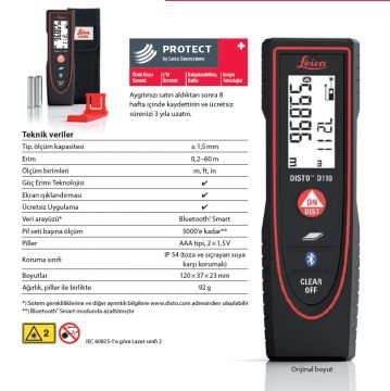 LEiCA Disto D110 Lazer Metre (60 Metre)