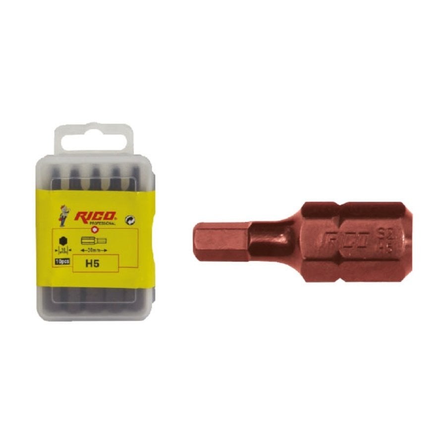 RİCO Allen Bits Uç H.10X30 mm Titanyum Kaplamalı 10 Adet