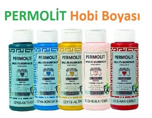 PERMOLİT Multi Surface Akrilik Hobi Boyası 120 ML - TAŞ GRİ