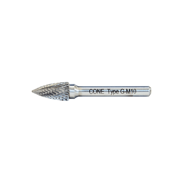 CONE G Tipi Sivri Kavisli - Karbür Kalıpçı Frezeleri  10mm