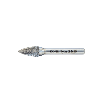 CONE G Tipi Sivri Kavisli - Karbür Kalıpçı Frezeleri  10mm