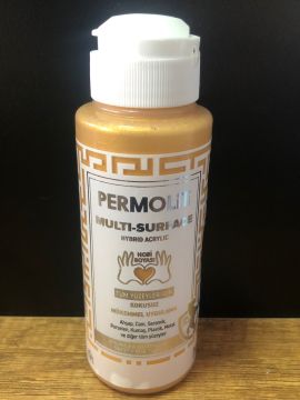 PERMOLİT Multi Surface Akrilik Hobi Boyası 120 ML - METALİK ALTIN